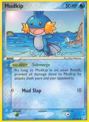 Mudkip (57/100) (Stamped) [EX: Crystal Guardians]