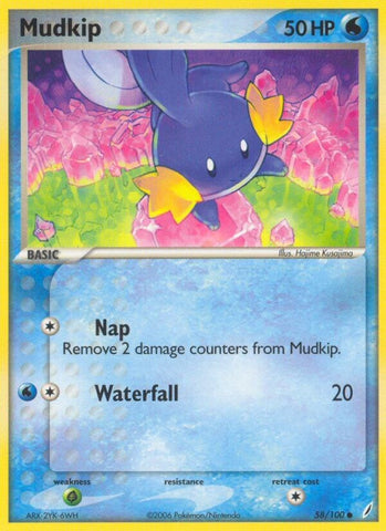 Mudkip (58/100) (Stamped) [EX: Crystal Guardians]