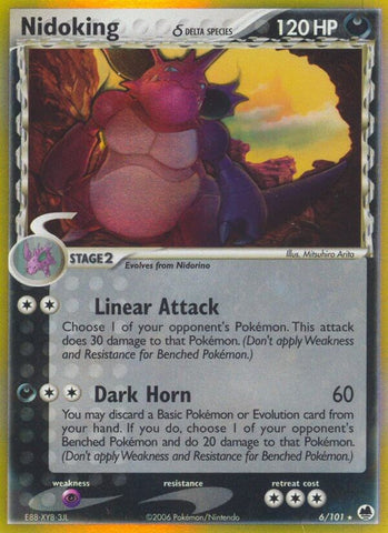 Nidoking (6/101) (Delta Species) (Stamped) [EX: Dragon Frontiers]