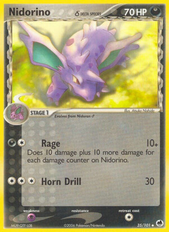 Nidorino (35/101) (Delta Species) (Stamped) [EX: Dragon Frontiers]