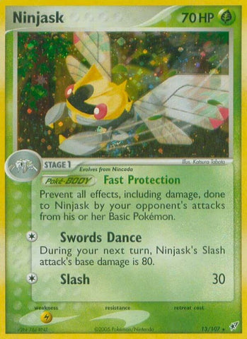 Ninjask (13/107) (Stamped) [EX: Deoxys]