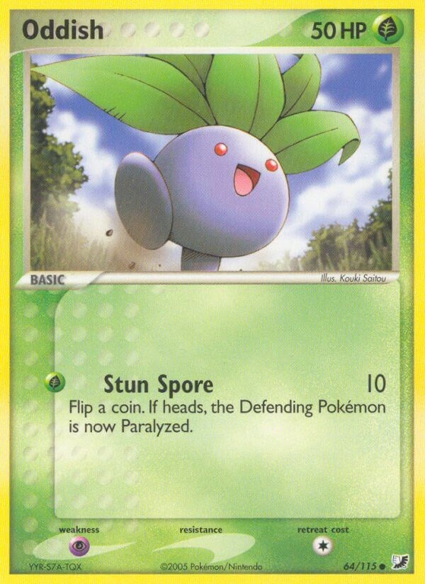 Oddish (64/115) (Stamped) [EX: Unseen Forces]