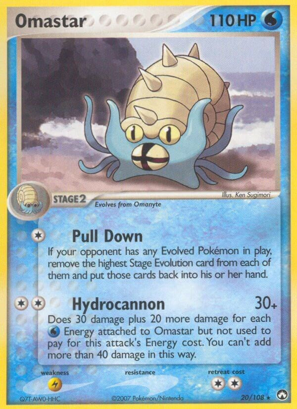 Omastar (20/108) (Stamped) [EX: Power Keepers]