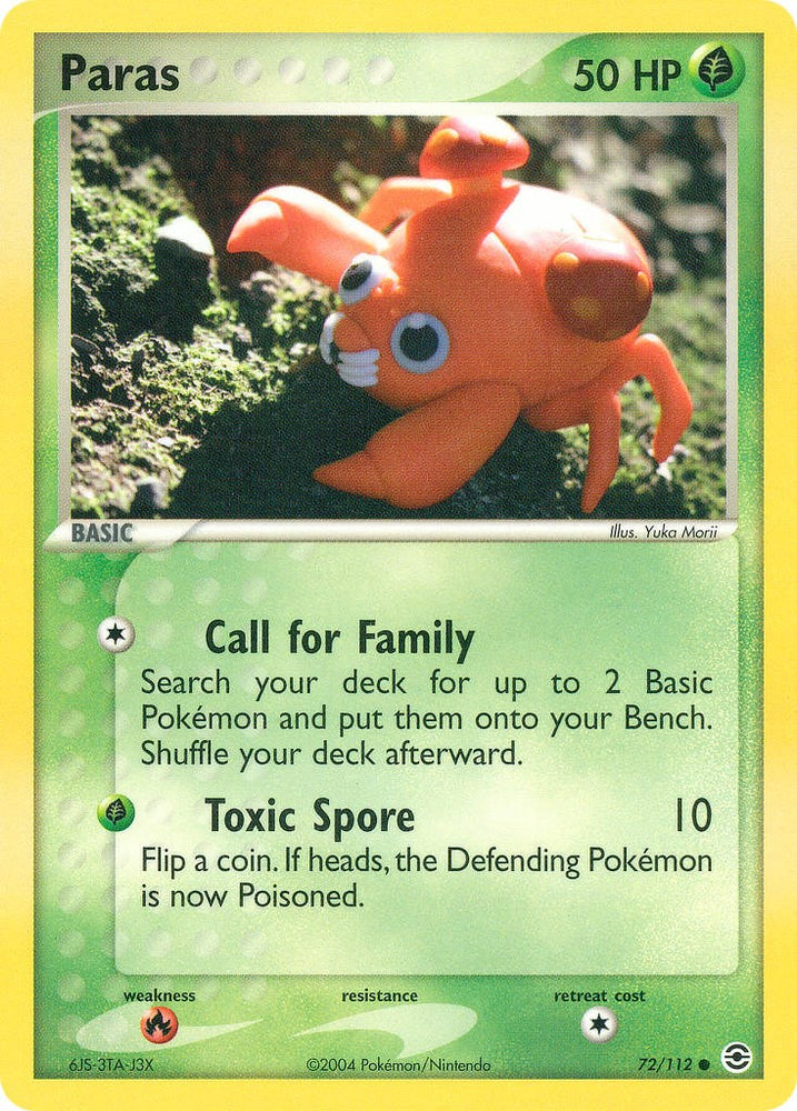 Paras (72/112) [EX: FireRed & LeafGreen]