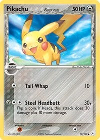 Pikachu (79/110) (Delta Species) (Stamped) [EX: Holon Phantoms]