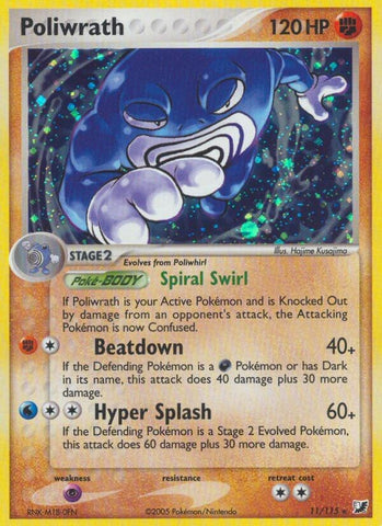 Poliwrath (11/115) (Stamped) [EX: Unseen Forces]