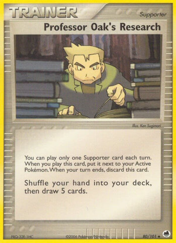 Professor Oak's Research (80/101) (Stamped) [EX: Dragon Frontiers]