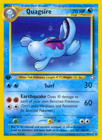 Quagsire (45/111) [Neo Genesis Unlimited]