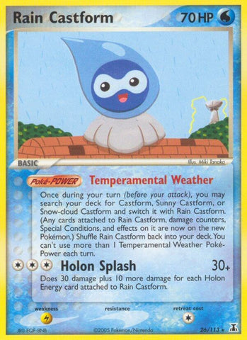 Rain Castform (26/113) [EX: Delta Species]