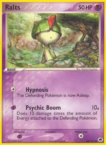 Ralts (60/101) (Stamped) [EX: Dragon Frontiers]