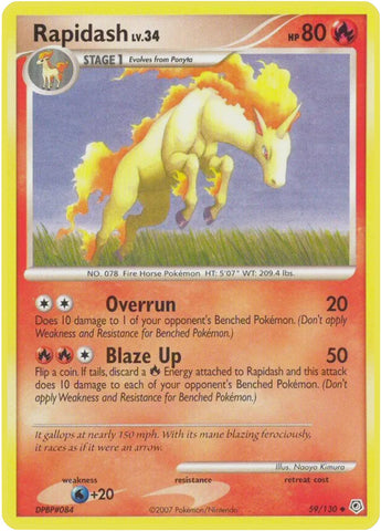 Rapidash (59/130) [Diamond & Pearl: Base Set]