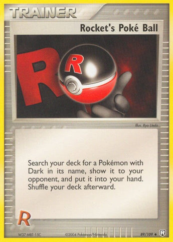 Rocket's Poke Ball (89/109) (Stamped) [EX: Team Rocket Returns]