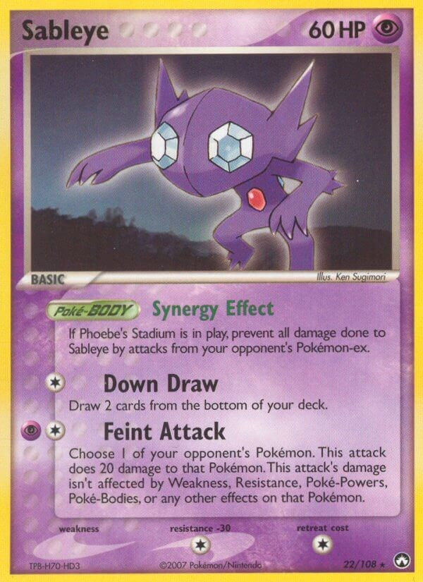 Sableye (22/108) (Stamped) [EX: Power Keepers]