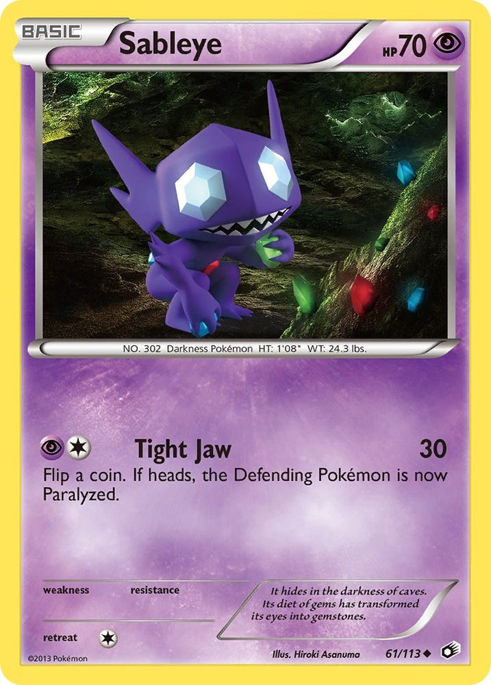 Sableye (61/113) [Black & White: Legendary Treasures]