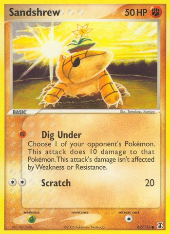 Sandshrew (82/113) (Stamped) [EX: Delta Species]