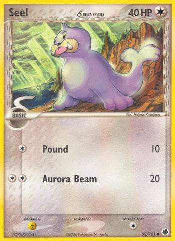 Seel (62/101) (Delta Species) (Stamped) [EX: Dragon Frontiers]