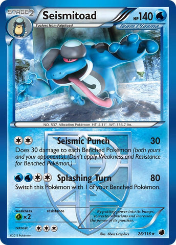 Seismitoad (26/116) [Black & White: Plasma Freeze]