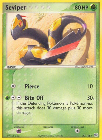 Seviper (20/106) (Stamped) [EX: Emerald]