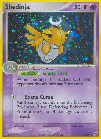 Shedinja (14/107) (Stamped) [EX: Deoxys]