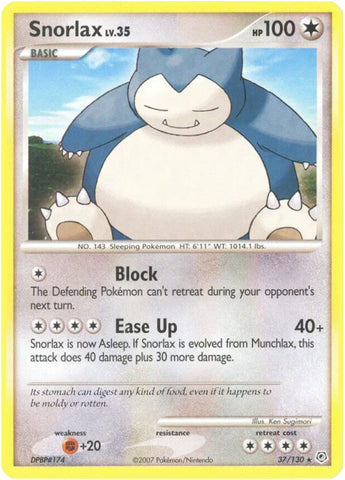 Snorlax (37/130) [Diamond & Pearl: Base Set]