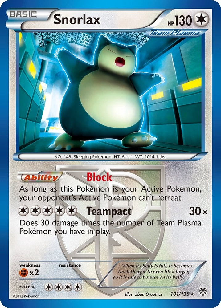 Snorlax (101/135) [Black & White: Plasma Storm]