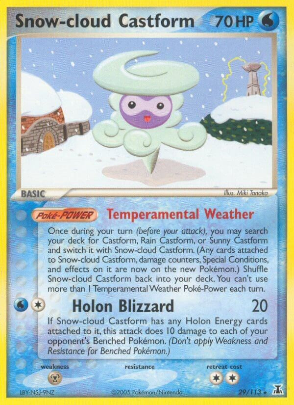 Snow-cloud Castform (29/113) (Stamped) [EX: Delta Species]