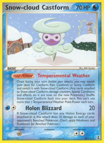 Snow-cloud Castform (29/113) (Stamped) [EX: Delta Species]