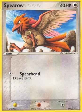 Spearow (61/100) (Stamped) [EX: Crystal Guardians]