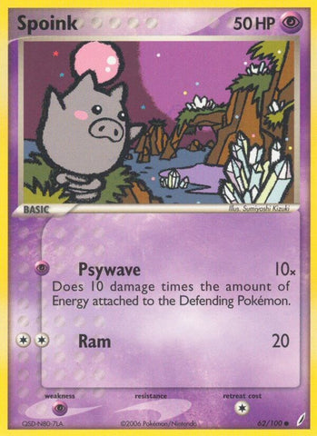 Spoink (62/100) (Stamped) [EX: Crystal Guardians]