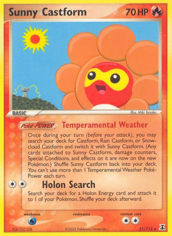 Sunny Castform (31/113) (Stamped) [EX: Delta Species]