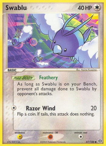 Swablu (67/106) (Stamped) [EX: Emerald]