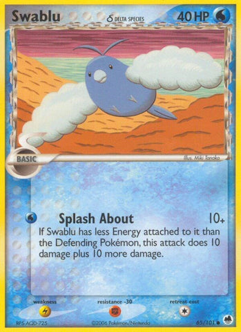 Swablu (65/101) (Delta Species) (Stamped) [EX: Dragon Frontiers]