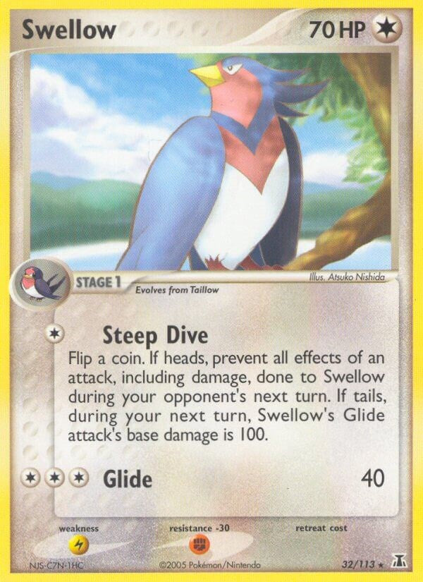 Swellow (32/113) (Stamped) [EX: Delta Species]