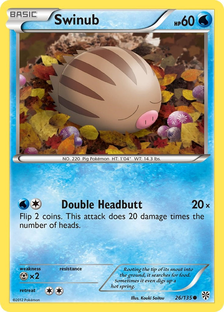 Swinub (26/135) [Black & White: Plasma Storm]