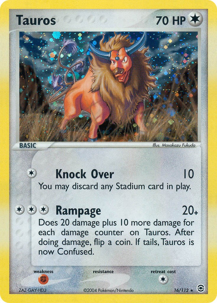 Tauros (16/112) [EX: FireRed & LeafGreen]