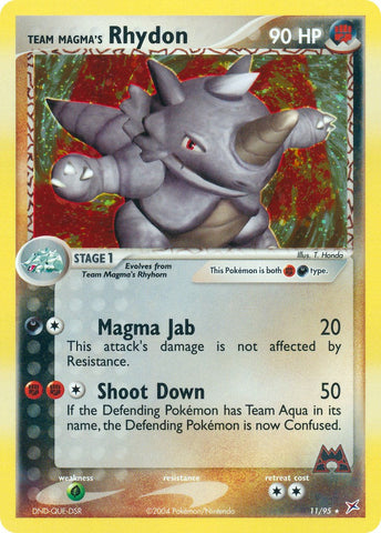 Team Magma's Rhydon (11/95) [EX: Team Magma vs Team Aqua]