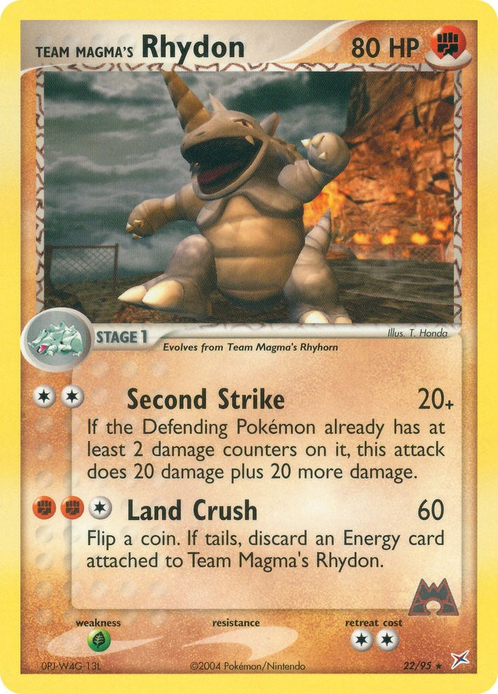 Team Magma's Rhydon (22/95) [EX: Team Magma vs Team Aqua]