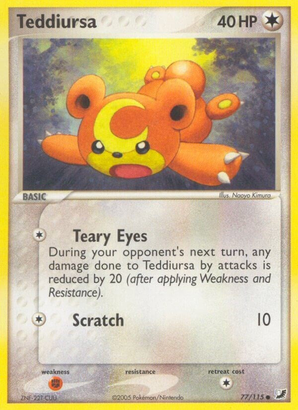 Teddiursa (77/115) (Stamped) [EX: Unseen Forces]