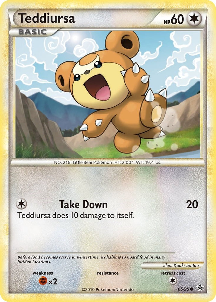 Teddiursa (65/95) [HeartGold & SoulSilver: Unleashed]