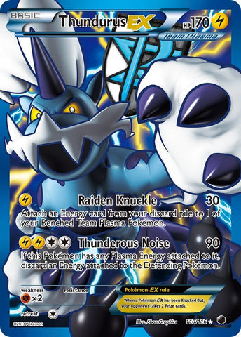 Thundurus EX (110/116) [Black & White: Plasma Freeze]