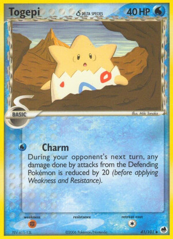 Togepi (41/101) (Delta Species) (Stamped) [EX: Dragon Frontiers]