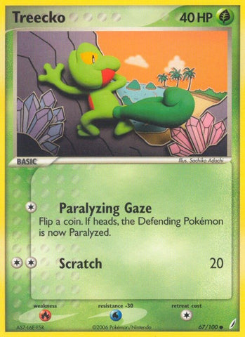 Treecko (67/100) (Stamped) [EX: Crystal Guardians]