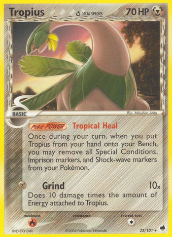 Tropius (23/101) (Delta Species) [EX: Dragon Frontiers]