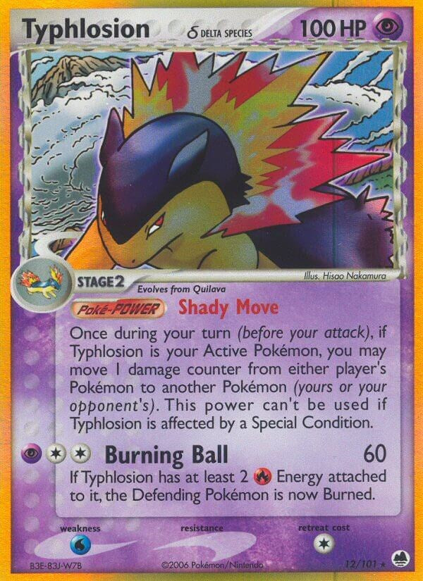 Typhlosion (12/101) (Delta Species) (Stamped) [EX: Dragon Frontiers]