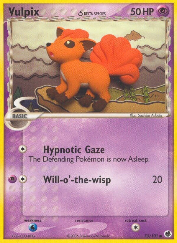 Vulpix (70/101) (Delta Species) [EX: Dragon Frontiers]