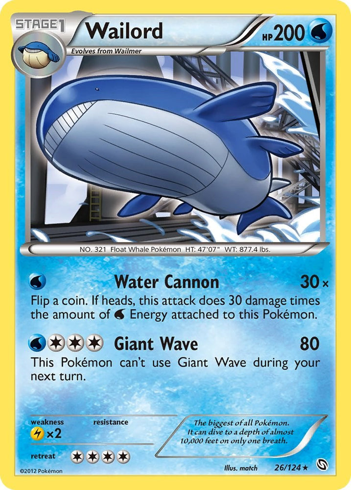 Wailord (26/124) [Black & White: Dragons Exalted]