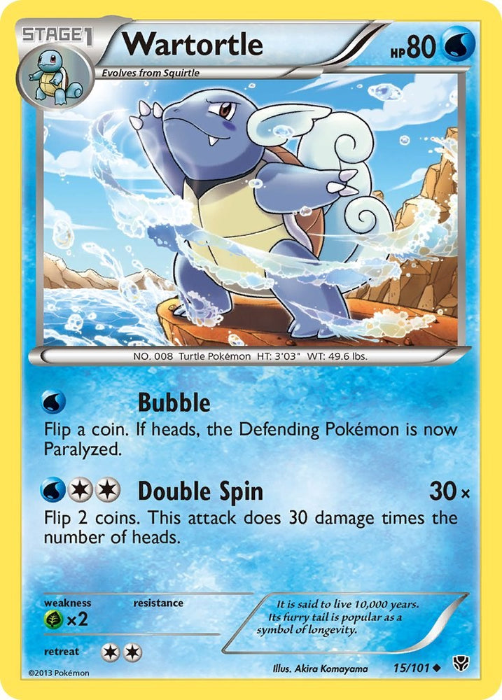 Wartortle (15/101) [Black & White: Plasma Blast]