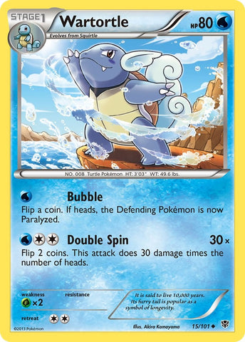 Wartortle (15/101) [Black & White: Plasma Blast]