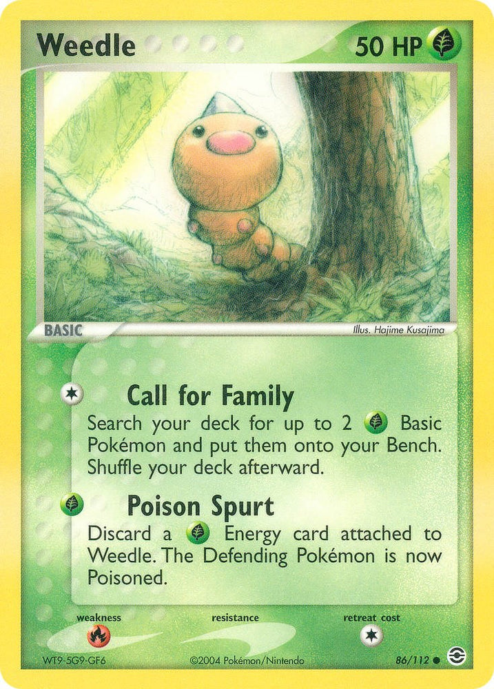 Weedle (86/112) [EX: FireRed & LeafGreen]