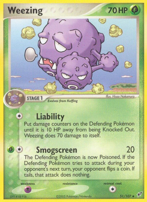 Weezing (51/107) (Stamped) [EX: Deoxys]